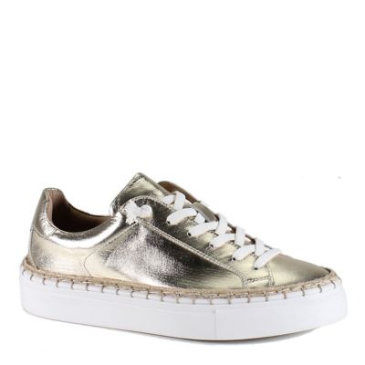 Diba True Em Belish Metallic Leather Lace Up Sneaker