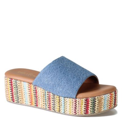 Diba True Rock Steady Slip On Raffia Wedge Sandal
