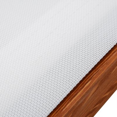 Image showing 5 th Deko Living Outdoor Cedar Wood Patio Lounge Chair with White Textilene Fabric