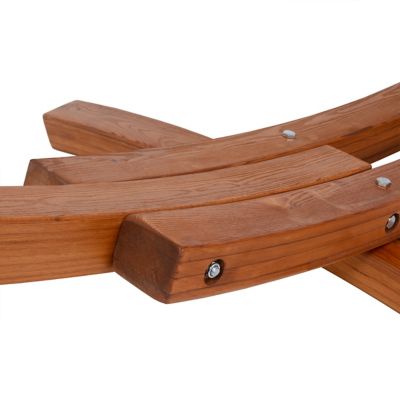 Image showing 7 th Deko Living Cedar Wood Hammock, Black