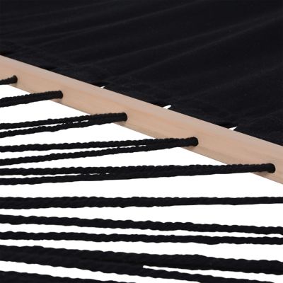 Image showing 8 th Deko Living Cedar Wood Hammock, Black