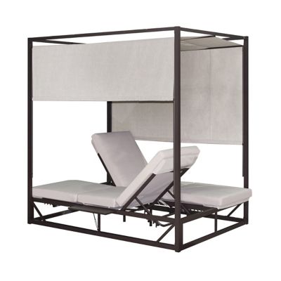 Image showing  Outdoor Rectangular Patio Daybed, Biege