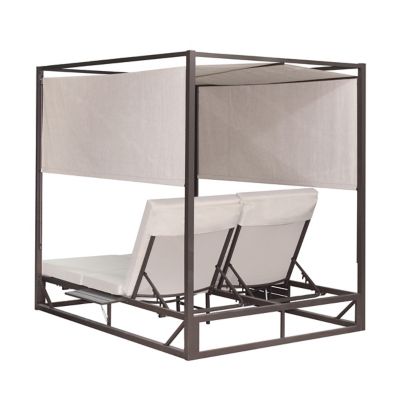 Image showing  Outdoor Rectangular Patio Daybed, Biege