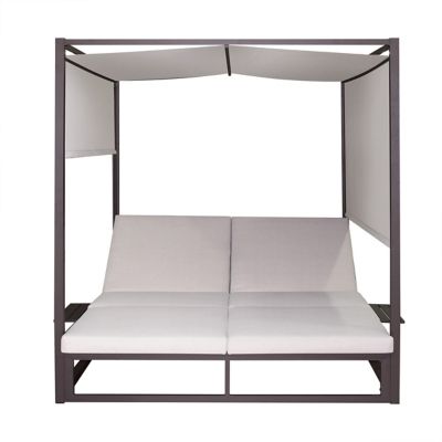 Image showing  Outdoor Rectangular Patio Daybed, Biege