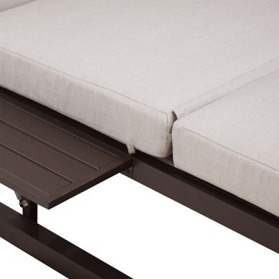 Image showing 5 th Deko Living Outdoor Rectangular Patio Daybed, Biege