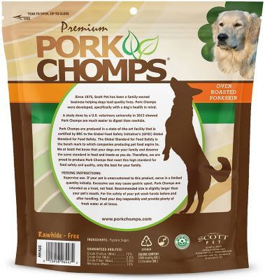 Image showing 6 th Pork Chomps 6 in. Roasted Pork Skin Ribz, 10 ct. Dog Chews