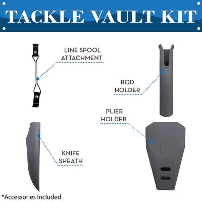 Image showing 5 th Frogg Toggs Tackle Vault 3600 Kit with Accessories, Black, 5TVKT2