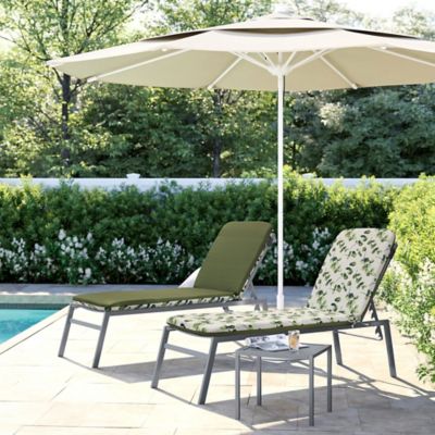 Outdoor Decor by Commonwealth Tropical Outdoor Printed Lounger Cushion 22 x 73 in., Green