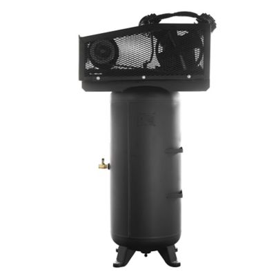 Image showing  5 HP 60 gal. 1-Stage Industrial 2-Cycle Splash Lubricated Pump Electric Air Compressor, 150 PSI, 1-Phase