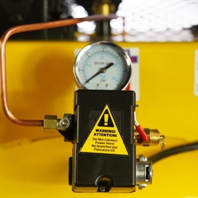 Image showing  7.5 HP 80 gal. 2-Stage Industrial 3-Cycle Splash Lubricated Electric Air Compressor, 175 PSI, 1-Phase, 26 CFM at 100 PSI