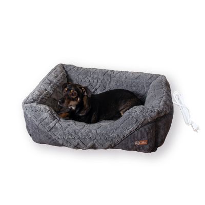 K&H Pet Products Thermo Pet Lounge Sleeper Small Gray 20.5 x 19.5 x 6.5