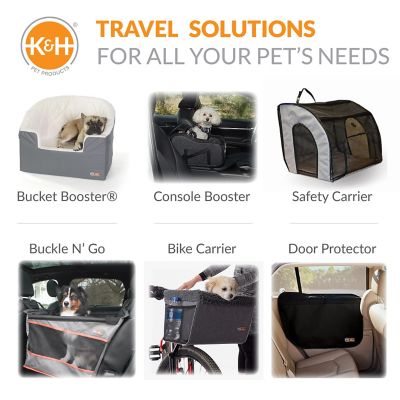 Image showing 6 th K&H Pet Products Travel Buckle n Go Pet Seat, X-small, Gray 16 x 14 x 14