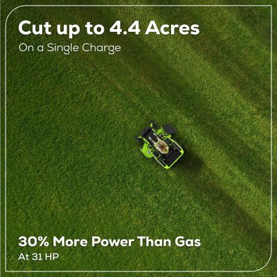 Image showing 6 th Greenworks MaximusZ 60 in. 60V Cordless Electric Zero-Turn Mower, Battery and Charger Included