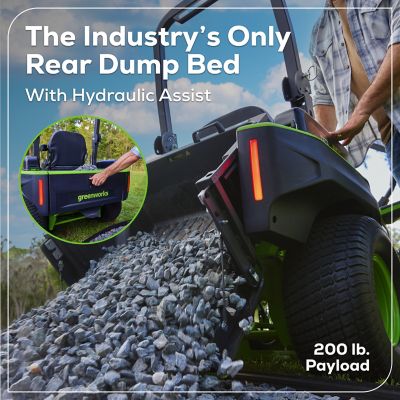 Image showing 7 th Greenworks MaximusZ 60 in. 60V Cordless Electric Zero-Turn Mower, Battery and Charger Included