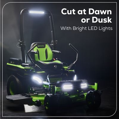 Image showing 9 th Greenworks MaximusZ 60 in. 60V Cordless Electric Zero-Turn Mower, Battery and Charger Included