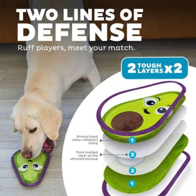Image showing  Tough Skinz Avocado Dog Toy Green Med