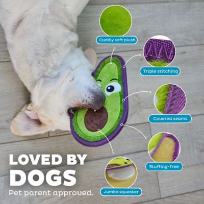 Image showing  Tough Skinz Avocado Dog Toy Green Med