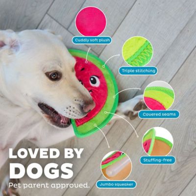 Image showing  Tough Skinz Watermelon Dog Toy Red Med