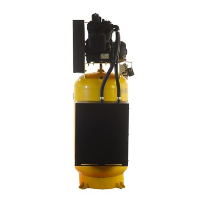 Image showing  10 HP 80 gal. 2-Stage Industrial V4 Splash Lubricated Pump SILENT Electric Air Compressor, 175 PSI, 1-Phase