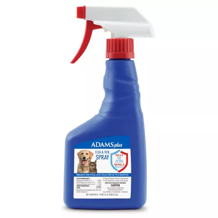 Adams Plus Flea and Tick Spray for Dogs and Cats 16 oz. Dog Flea & Tick Sprays Wipes & Powder