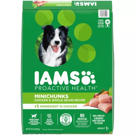 Iams ProActive Health MiniChunks Adult Dry Dog Food Chicken and Whole Grain Recipe Dry Dog Food