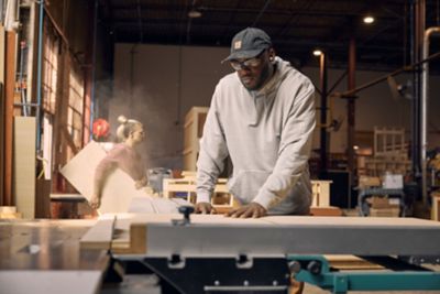 Image showing 6 th Carhartt Men's Relaxed Fit Garment Dyed French Terry Sweatshirt