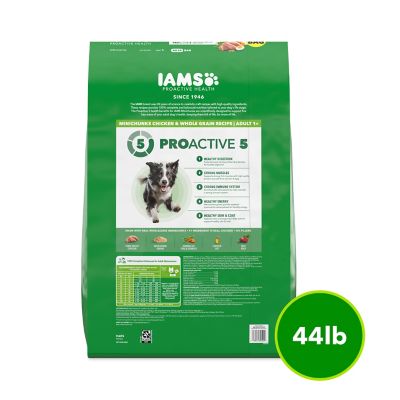 Image showing 7 th Iams ProActive Health MiniChunks Adult Chicken and Whole Grain Recipe Dry Dog Food