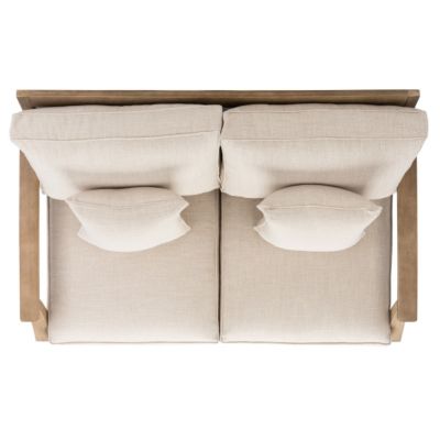 Image showing 5 th Safavieh Martinique Wood Patio Loveseat