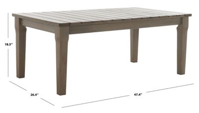Image showing  Martinique Patio Coffee Table, Light Grey, CPT1014B