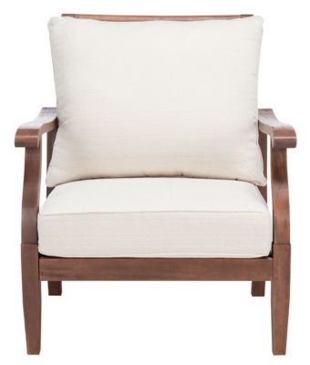 Safavieh Payden Outdoor Accent Chair, Natural, White