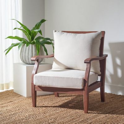 Image showing  Payden Outdoor Accent Chair, Natural, White