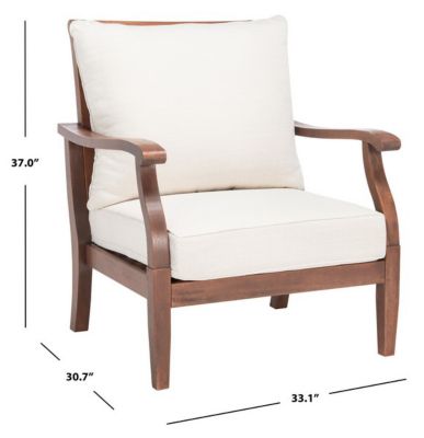 Image showing  Payden Outdoor Accent Chair, Natural, White
