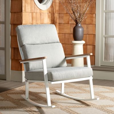 Image showing  Brutus Rocking Chair, White/Light Grey