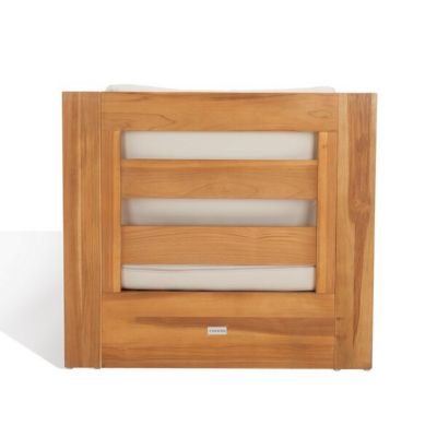 Image showing 9 th Safavieh Kauai Brazil Teak Patio Chair, Natural, Beige