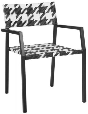 Image showing  Halden Stackable Chair, White, Black