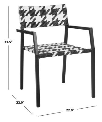 Image showing  Halden Stackable Chair, White, Black