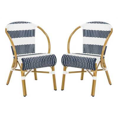 Image showing  Sarita Side Chair, Navy, White