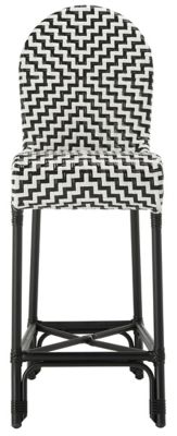 Safavieh Tilden Barstool, Black and White