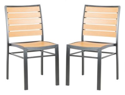 Image showing  Koda Stackable Chair, Black, Brown