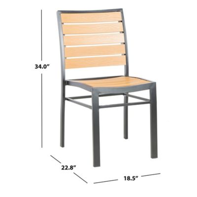 Image showing  Koda Stackable Chair, Black, Brown