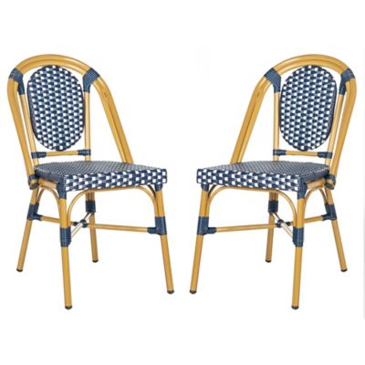 Image showing  Lenda French Bistro Chair, Navy, White
