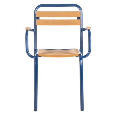 Safavieh Rayton Chair, Brown, Navy