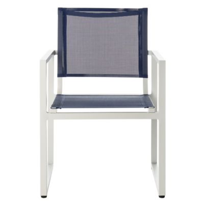 Safavieh Neval Chair, Navy, White