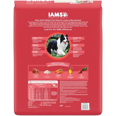 Image showing  ProActive Health MiniChunks Adult Lamb and Rice Recipe Dry Dog Food