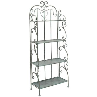 Image showing  4-Tier 12.6 in. x 24.8 in. x 65.8 in. Tyrique Shelf Unit, PAT5033D