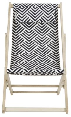 Safavieh Rive Sling Chair, Navy, White