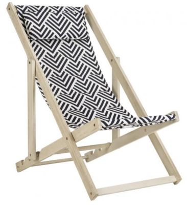 Image showing  Rive Sling Chair, Navy, White