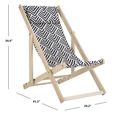 Image showing  Rive Sling Chair, Navy, White