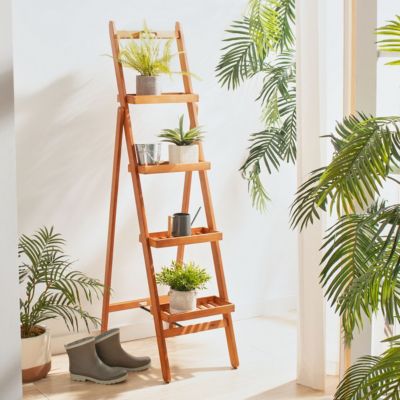 Image showing  Grenton 4 Tier Shelf, Natural, PAT7063A