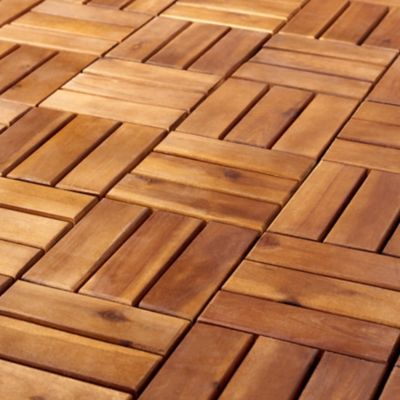 Image showing 3 th Safavieh Hanoi Wooden Floor Tile, Natural, PAT7900A